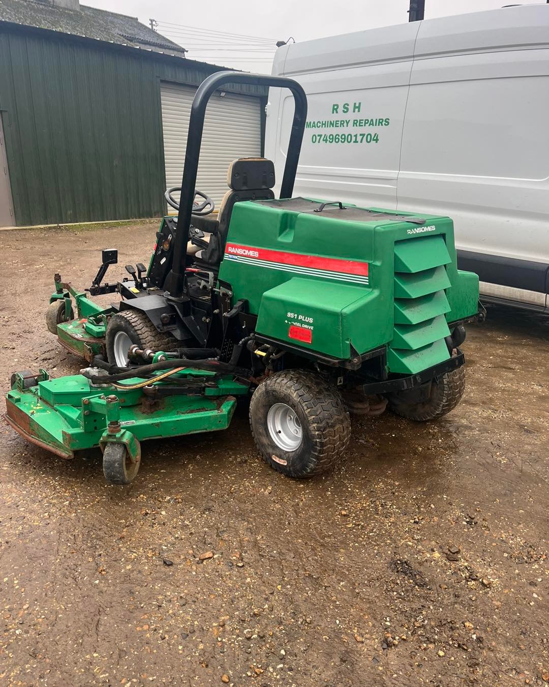 Machine repair in progress