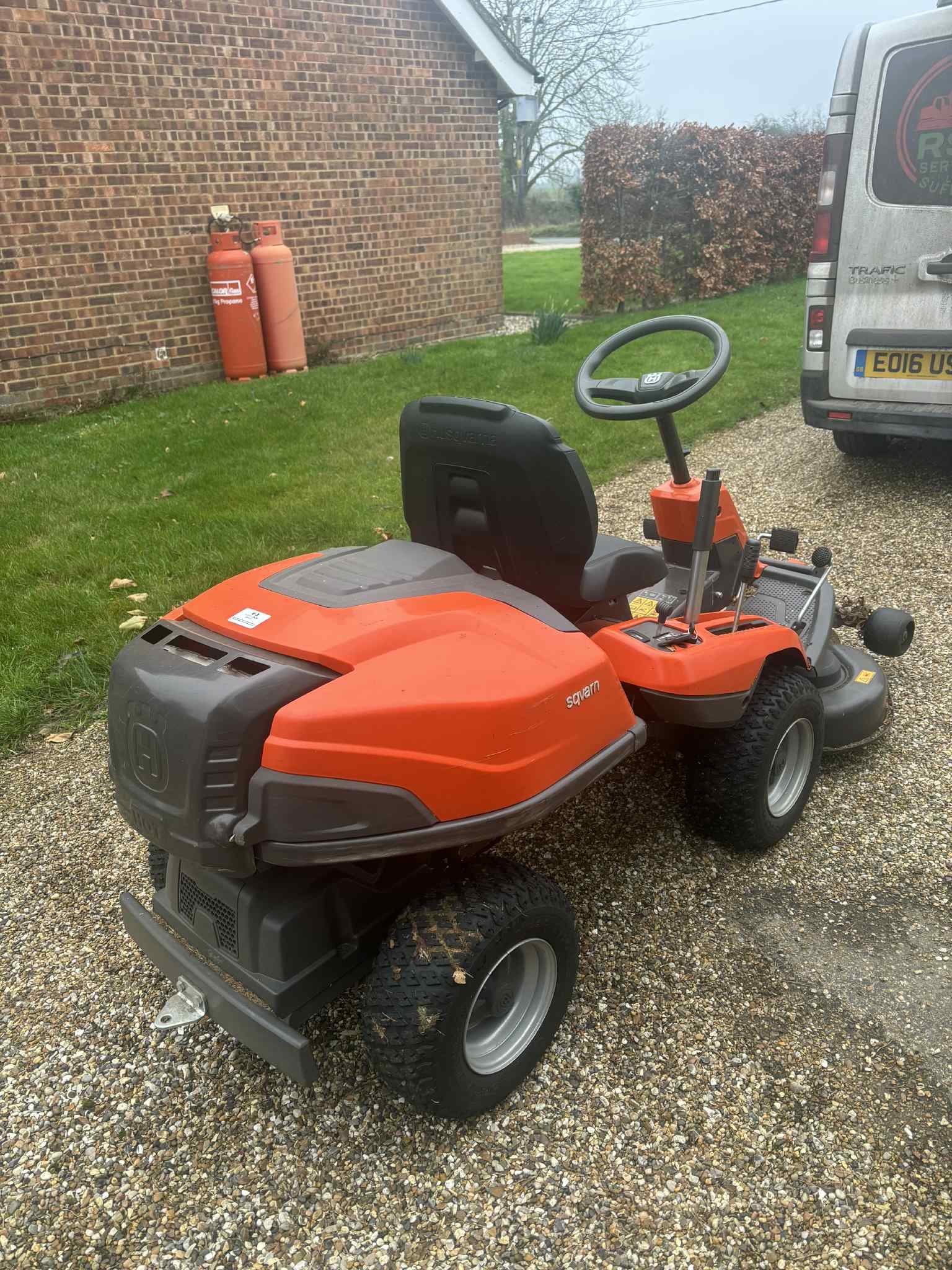 Husqvarna ride-on mower pre-season service