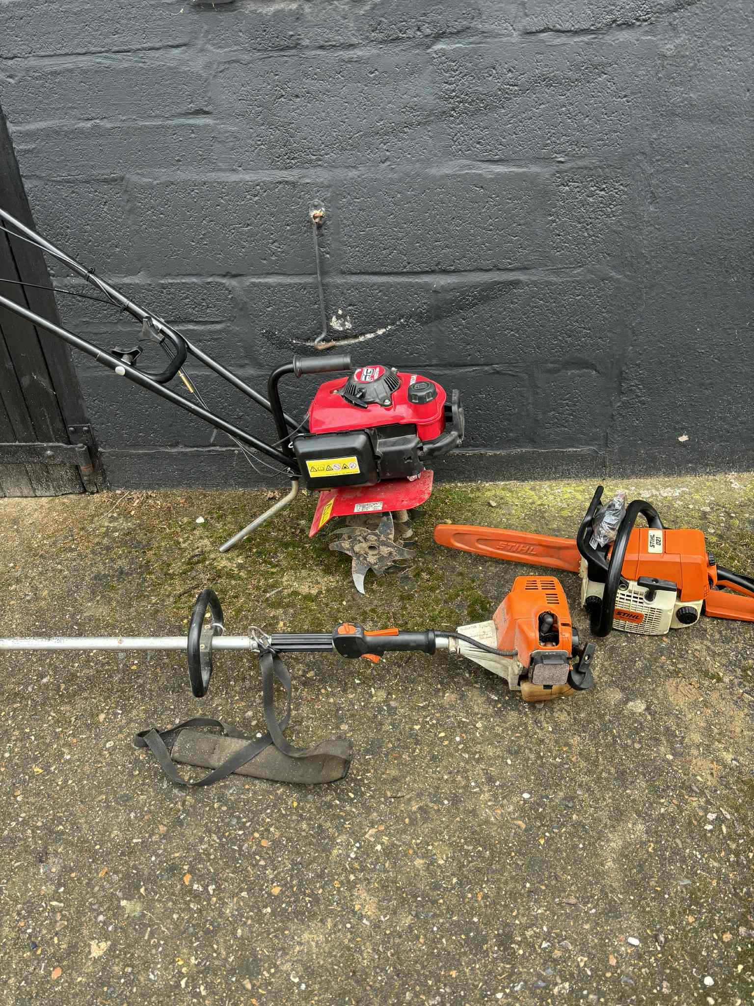 Power tiller repairs and workshop servicing including ultrasonic carb cleaning and pull cord replacement